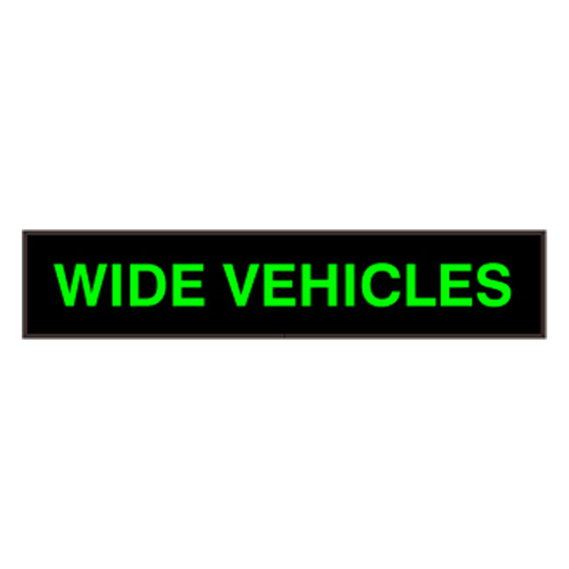 Signal-Tech 31020 PHX734G-H279/120-277VAC "WIDE VEHICLES" Outdoor Blank-out LED Backlit Sign