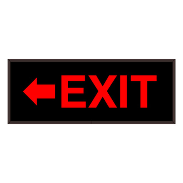 Signal-Tech 31089 PHX718R-H838/120-277VAC "Left Arrow w/ EXIT" Outdoor Blank-out LED Backlit Sign
