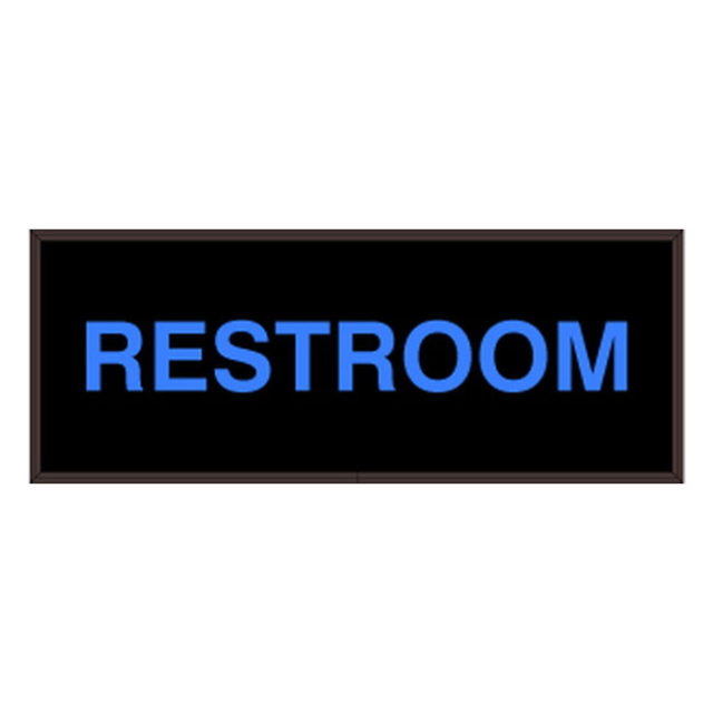 Signal-Tech 31415 PHX718B-D293/120-277VAC "RESTROOM" Outdoor Blank-out LED Backlit Sign