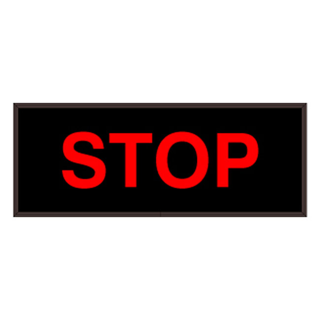 Signal-Tech 31583 PHX718R-196/120-277VAC "STOP" Outdoor Blank-out LED Backlit Sign
