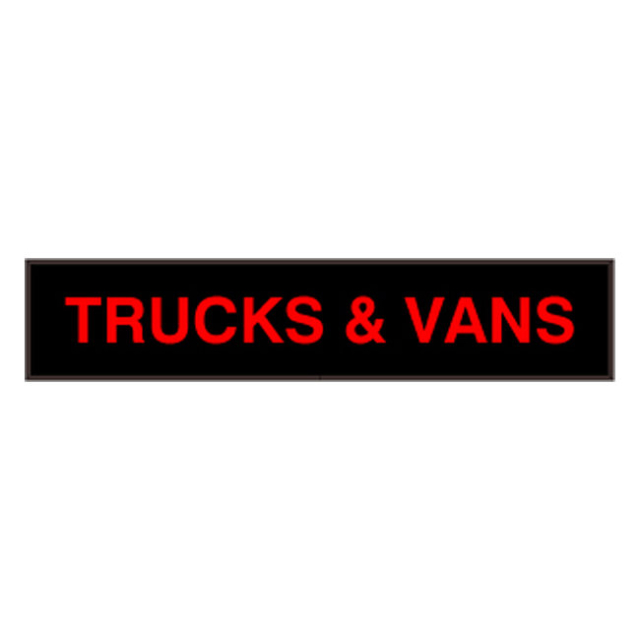 Signal-Tech 31720 PHX734R-H968/120-277VAC "Trucks & Vans" Outdoor Blank-out LED Backlit Sign