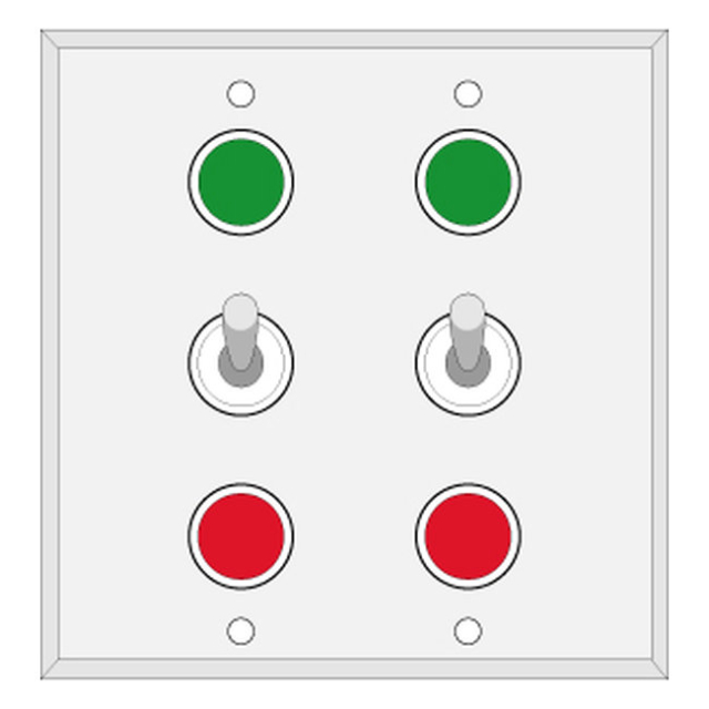 Signal-Tech 31887 DG33 SPDT/277VAC Double Gang Switch (2-SPDT)