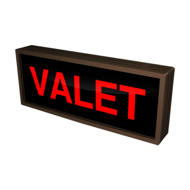 Signal-Tech 32009 PHX718R-197/120-277VAC "VALET" Outdoor Blank-out LED Backlit Sign