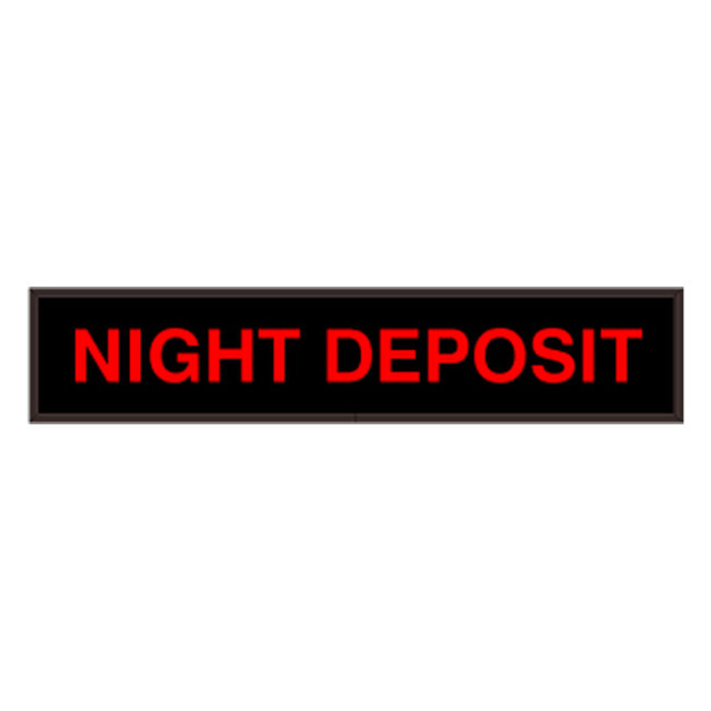 Signal-Tech 32891 PHX734R-532/120-277VAC "NIGHT DEPOSIT" Outdoor Blank-out LED Backlit Sign