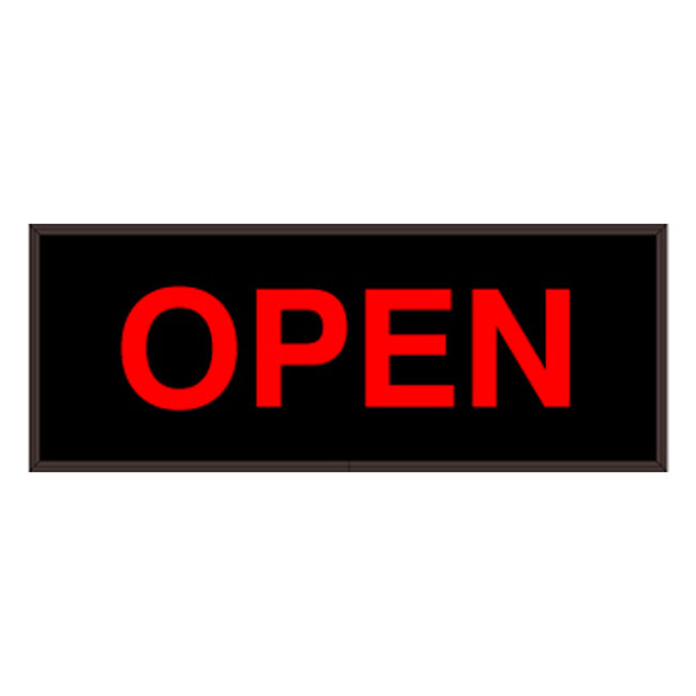 Signal-Tech 33477 PHX718R-180/120-277VAC "OPEN" Outdoor Blank-out LED Backlit Sign