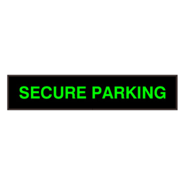 Signal-Tech 34289 PHX734G-I563/120-277VAC "SECURE PARKING" Outdoor Blank-out LED Backlit Sign