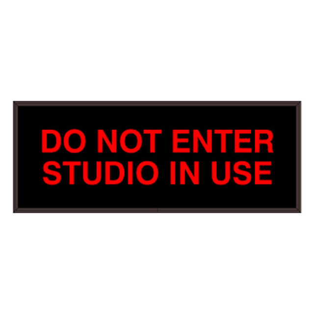 Signal-Tech 34652 PHX718R-I680/120-277VAC "DO NOT ENTER STUDIO IN USE" Outdoor Blank-out LED Backlit Sign