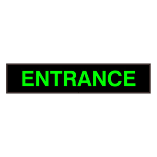 Signal-Tech 35049 PHX734G-310/120-277VAC "ENTRANCE" Outdoor Blank-out LED Backlit Sign