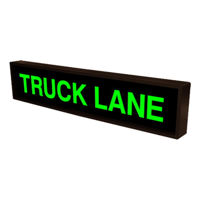 Signal-Tech 35533 PHX734G-683/120-277VAC "TRUCK LANE" Outdoor Blank-out LED Backlit Sign