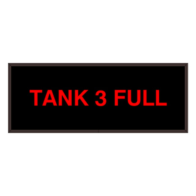 Signal-Tech 35726 PHX718R-I978/120-277VAC "TANK 3 FULL" Outdoor Blank-out LED Backlit Sign