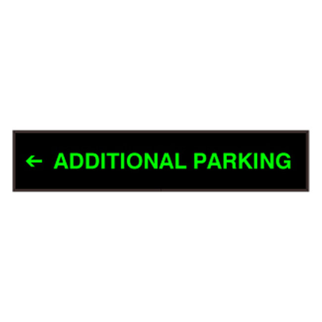 Signal-Tech 36062 PHX734G-D202/120-277VAC "Left Arrow w/ADDITIONAL PARKING" Outdoor Blank-out LED Backlit Sign