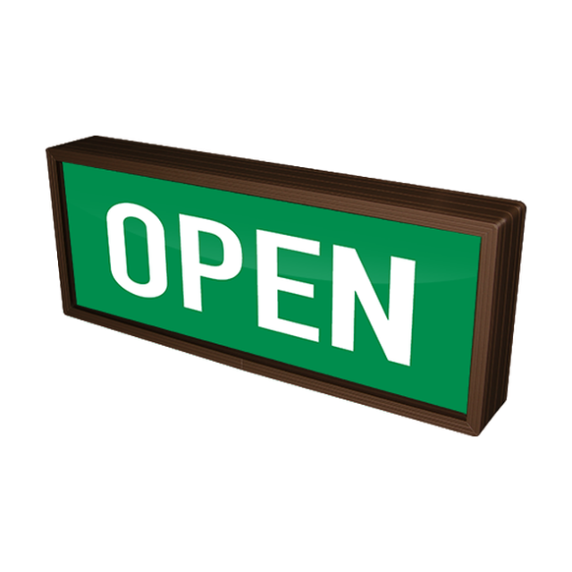 Signal-Tech 36396 PHXF718W-180G/120-277VAC "OPEN" Outdoor LED Backlit Sign