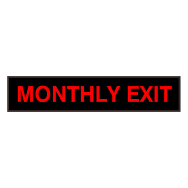 Signal-Tech 37118 PHX734R-B845/120-277VAC "MONTHLY EXIT" Outdoor Blank-out LED Backlit Sign