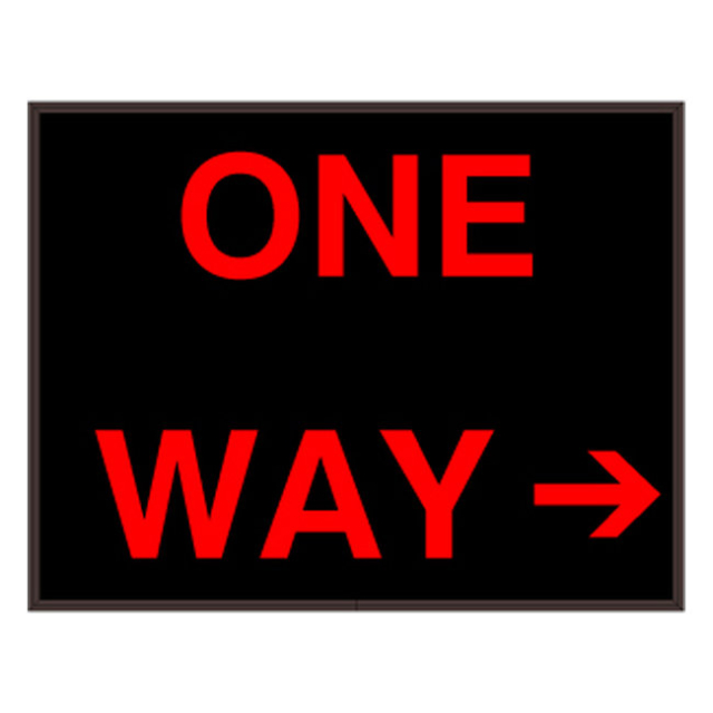 Signal-Tech 37122 PHX1418RR-J418/120-277VAC "ONE WAY w/Right Arrow" Outdoor Blank-out LED Backlit Sign