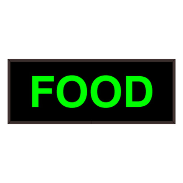 Signal-Tech 37358 PHX718G-J492/120-277VAC "FOOD" Outdoor Blank-out LED Backlit Sign