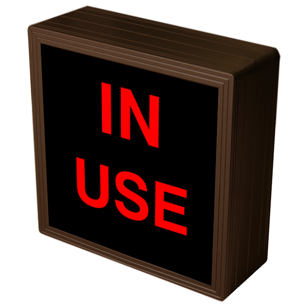 Signal-Tech 38647 SBL77R-195/120-277VAC "IN USE" Indoor Blank-out LED Backlit Sign