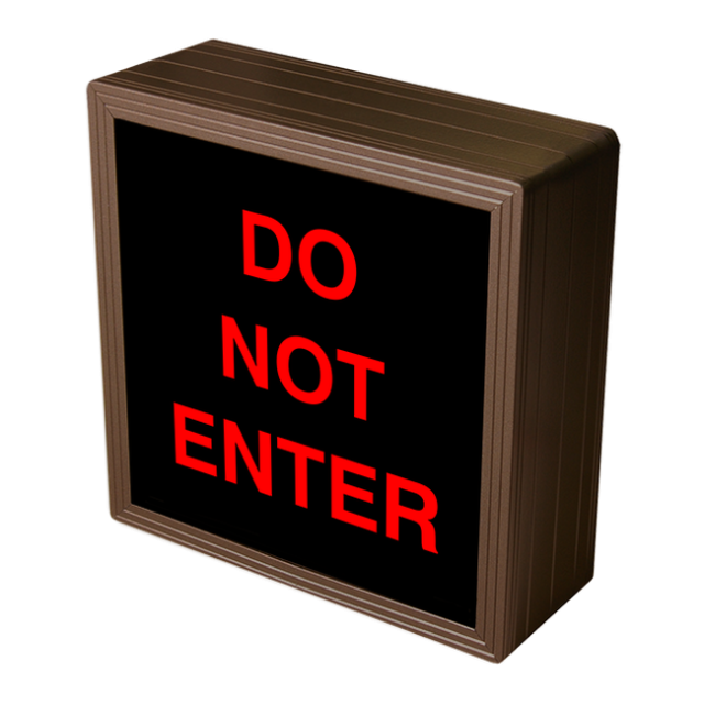 Signal-Tech 38661 SBL77R-130/120-277VAC "DO NOT ENTER" Indoor Blank-out LED Backlit Sign