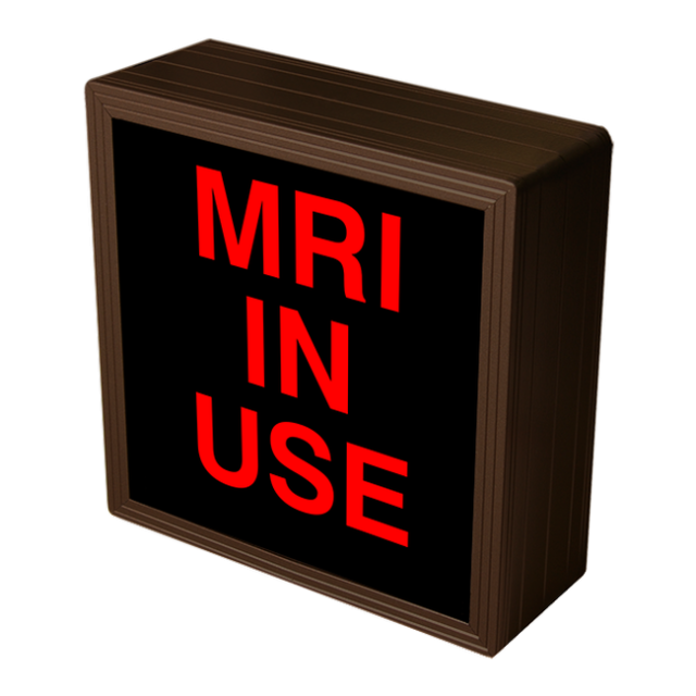 Signal-Tech 38669 SBL77R-942/120-277VAC "MRI IN USE" Indoor Blank-out LED Backlit Sign