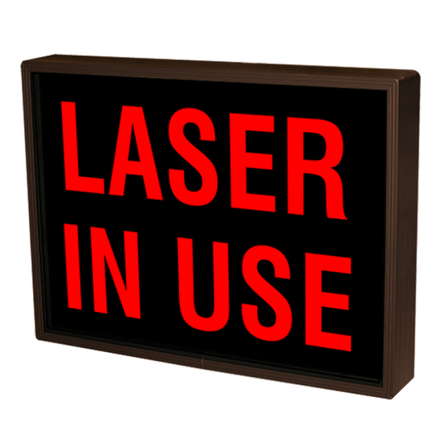 Signal-Tech 38675 SBL811R-193/120-277VAC "LASER IN USE" Indoor Blank-out LED Backlit Sign