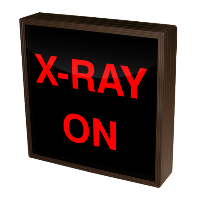 Signal-Tech 38678 SBL1212R-A259/120-277VAC "X-RAY ON" Indoor Blank-out LED Backlit Sign