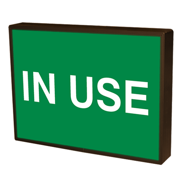 Signal-Tech 38730 SBLF811W-195G/120-277VAC "IN USE" Indoor LED Backlit Sign