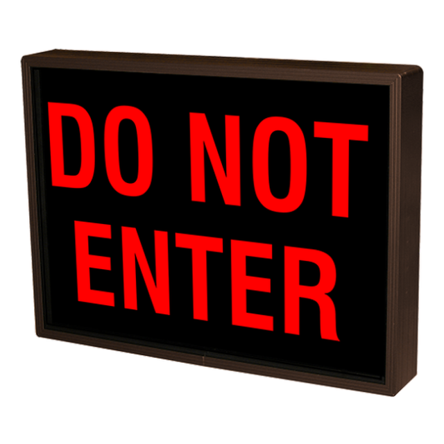 Signal-Tech 38774 SBL811R-130/120-277VAC "DO NOT ENTER" Indoor Blank-out LED Backlit Sign