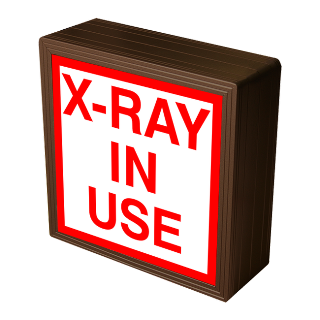Signal-Tech 38829 SBLF77W-270R/120-277VAC "X-RAY IN USE" Indoor LED Backlit Sign