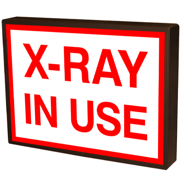 Signal-Tech 38833 SBLF811W-270R/12-24VDC "X-RAY IN USE" Indoor LED Backlit Sign