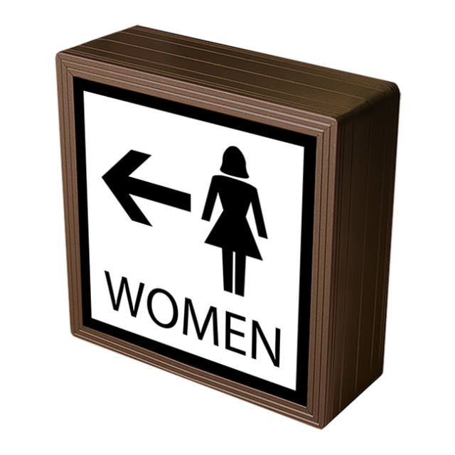Signal-Tech 38875 SBLF77W-F375K/120-277VAC "WOMEN w/Symbols" Indoor LED Backlit Sign