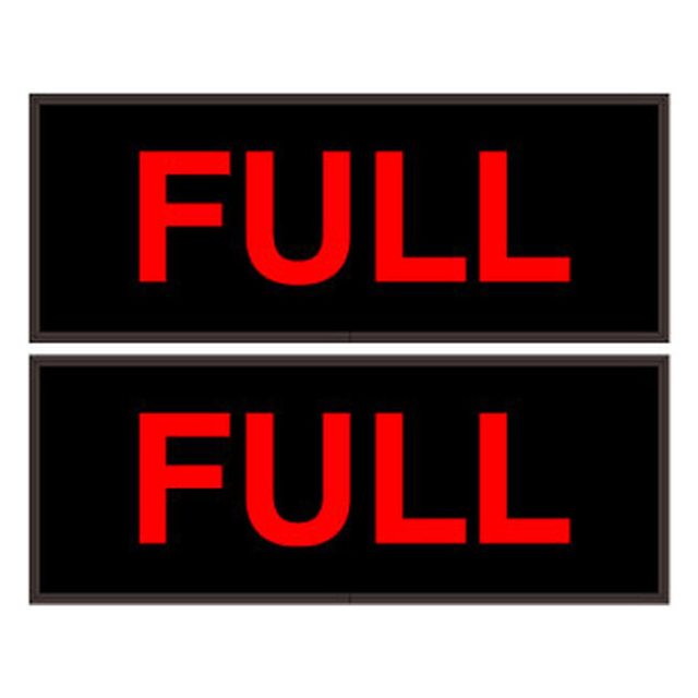 Signal-Tech 38882 PHX718DRR-135/120-277VAC "FULL | FULL" Outdoor Blank-out LED Backlit Sign