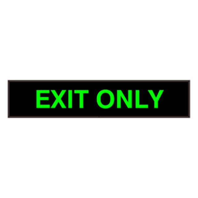 Signal-Tech 39028 PHX734G-800/120-277VAC "EXIT ONLY" Outdoor Blank-out LED Backlit Sign