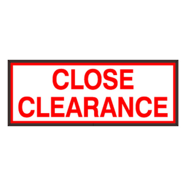 Signal-Tech 39125 PHXF718W-K031/120-277VAC "CLOSE CLEARANCE" Outdoor LED Backlit Sign