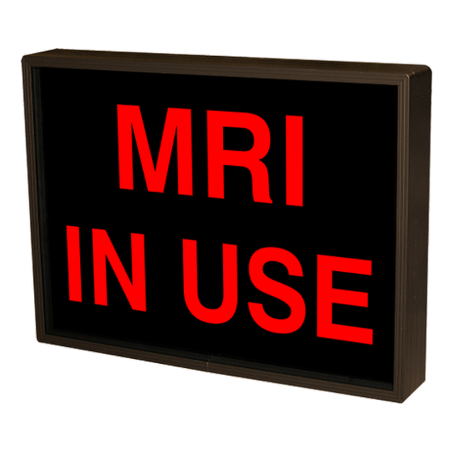 Signal-Tech 39412 SBL811R-942/120-277VAC "MRI IN USE" Indoor Blank-out LED Backlit Sign