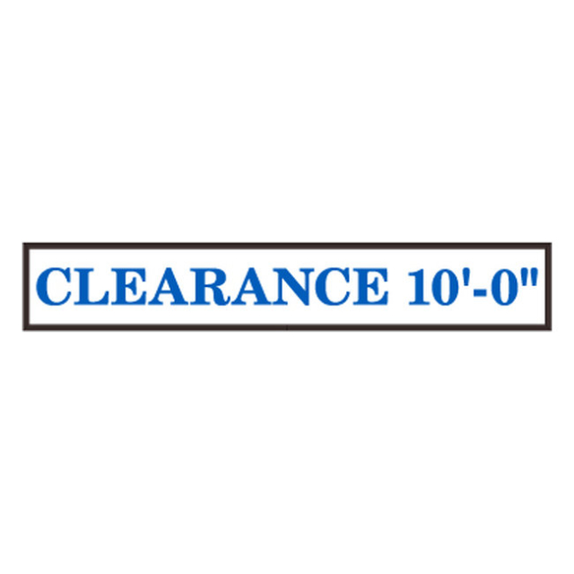 Signal-Tech 40426 NIF742-J118B "CLEARANCE 10'-0"" Non-Illuminated Frame