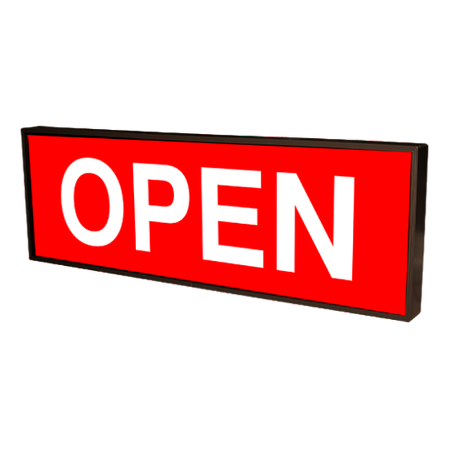 Signal-Tech 40455 PHXF1442W-180W/120-277VAC "OPEN" Outdoor LED Backlit Sign