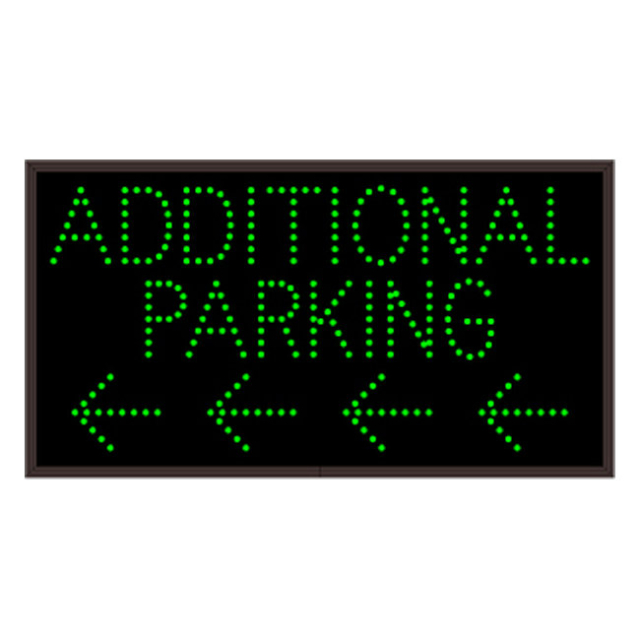 Signal-Tech 41797 TCL1426GGGGG-K908/120-277VAC "ADDITIONAL PARKING | Left Arrow | Left Arrow | Left Arrow | Left Arrow" Outdoor Blank-out LED Direct-view Sign