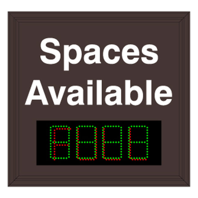 Signal-Tech 42019 SA2425GR-01-L183/120-277VAC "Spaces Available | 4-Digit Seven Segment w/ FULL" Space Available Sign