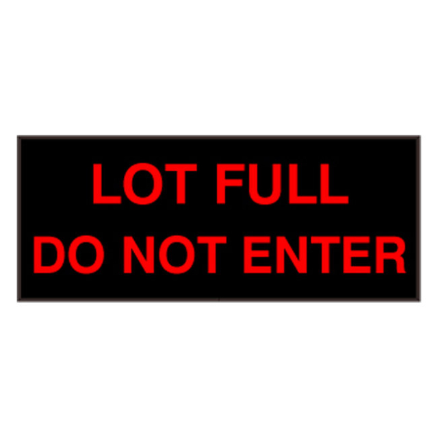 Signal-Tech 42792 PHX1434R-F713/120-277VAC "LOT FULL DO NOT ENTER" Outdoor Blank-out LED Backlit Sign