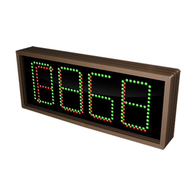 Signal-Tech 43126 S-SA718GR-01/120-277VAC "Smart Sign 4-Digit LED Counting Display (Seven Segment), Green & Red" Space Available Sign