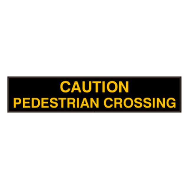 Signal-Tech 44066 PHX734A-B244/120-277VAC "CAUTION PEDESTRIAN CROSSING" Outdoor Blank-out LED Backlit Sign