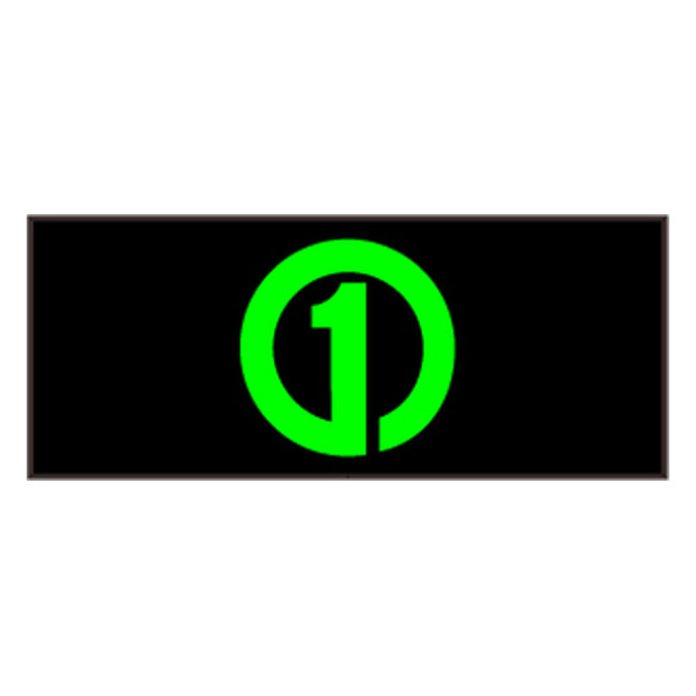 Signal-Tech 44067 PHX1434G-L482/120-277VAC "1 Logo" Outdoor Blank-out LED Backlit Sign