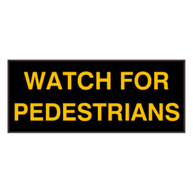 Signal-Tech 44498 PHX1434A-J315/120-277VAC "WATCH FOR PEDESTRIANS" Outdoor Blank-out LED Backlit Sign