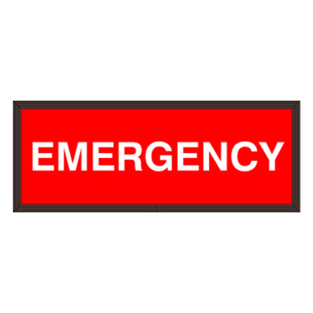 Signal-Tech 45445 PHXF718W-191R/120-277VAC "EMERGENCY" Outdoor LED Backlit Sign