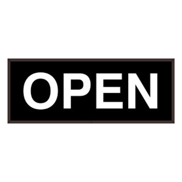 Signal-Tech 45858 PHX718W-180/120-277VAC "OPEN" Outdoor Blank-out LED Backlit Sign