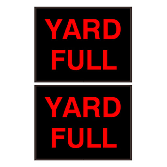 Signal-Tech 46974 PHX1418DRR-M089/120-277VAC "YARD FULL | YARD FULL" Outdoor Blank-out LED Backlit Sign