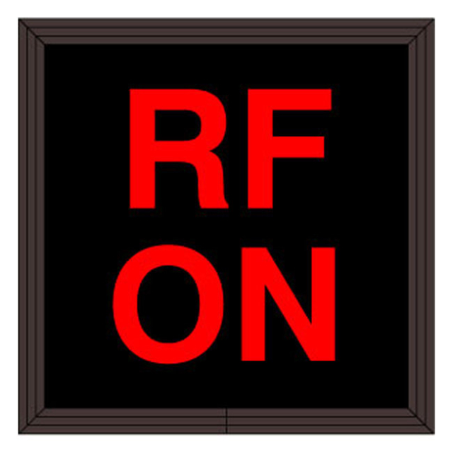 Signal-Tech 47217 SBL77R-B780/120-277VAC "RF ON" Indoor Blank-out LED Backlit Sign