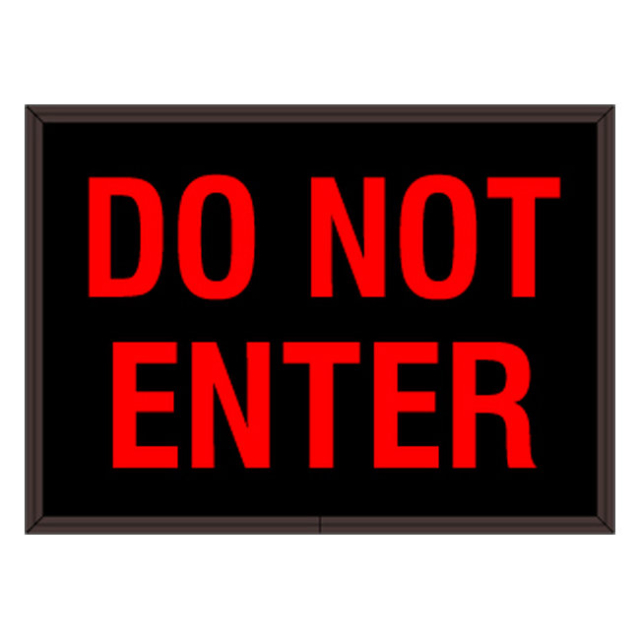 Signal-Tech 47789 PHX811R-130/120-277VAC "DO NOT ENTER" Outdoor Blank-out LED Backlit Sign