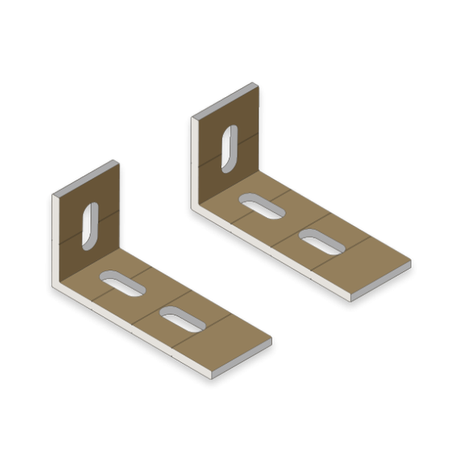 Signal-Tech 47949 UNI-TCL-PHX-SBL-TCIL Ceiling/Side Mount Bracket for 2.25" - 3" Deep Signs (1 pair)