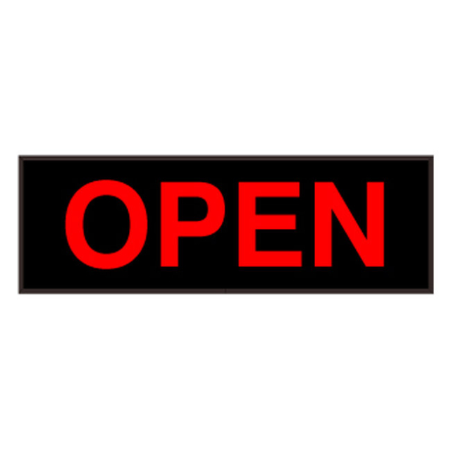 Signal-Tech 48411 PHX1442R-180/120-277VAC "OPEN" Outdoor Blank-out LED Backlit Sign