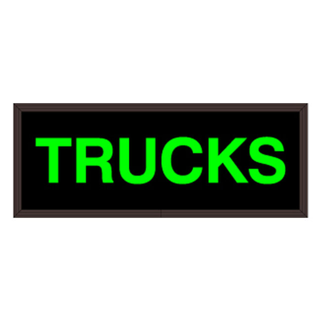 Signal-Tech 48453 PHX718G-A096/120-277VAC "TRUCKS" Outdoor Blank-out LED Backlit Sign